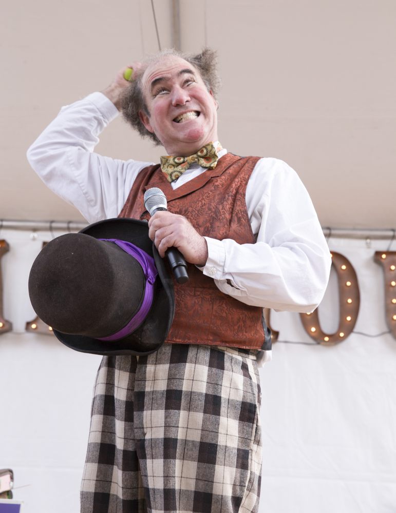 Clown entertaining at a children's event in San Francisco